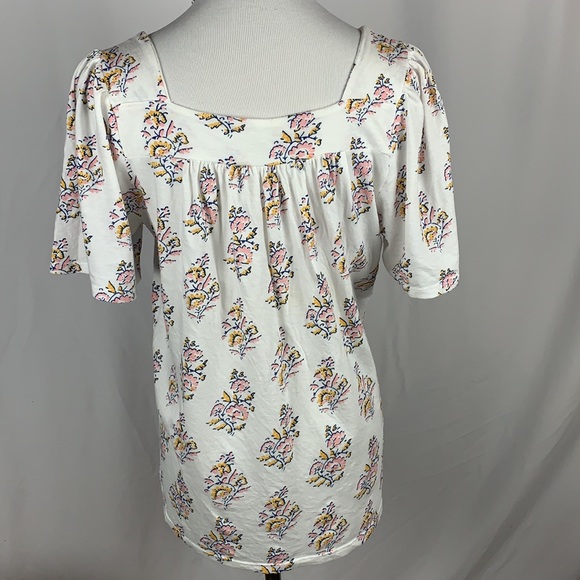 Sold! Lucky Brand Square Neck Cotton Boho Peasant Top - Picture 3 of 4